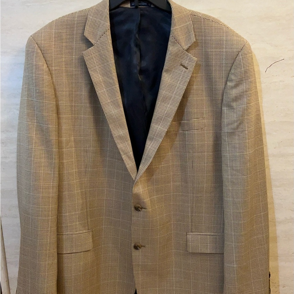 Nautica Men's Two-Button
Blazer 100% Wool Houndstooth Sport Coat Jacket
